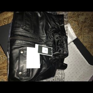 Bolvaint lambskin motorcycle leather jacket